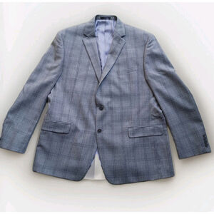 Calvin Klein Charcoal Checkered Blazer